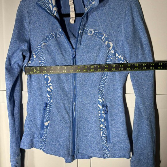 Lululemon athletica Zipper down Sweater Blue Size 8 - Picture 7 of 10
